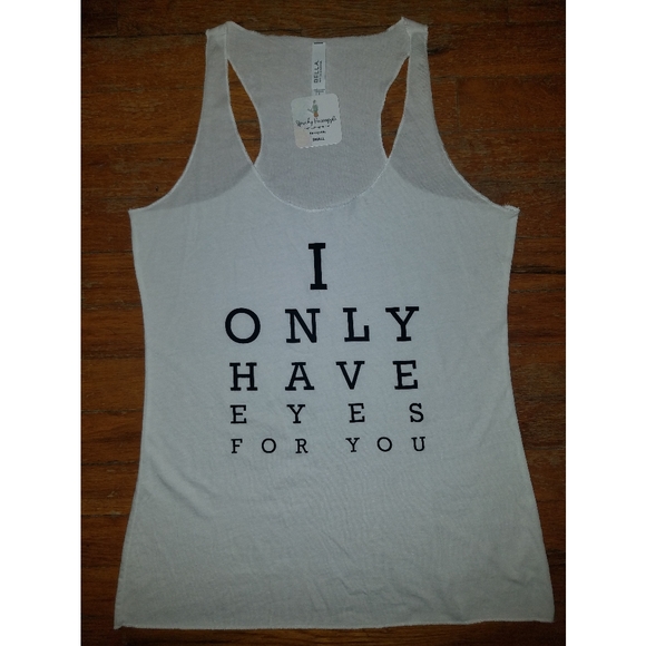 I Only Have Eyes For You Tank Top NWT - Picture 1 of 2